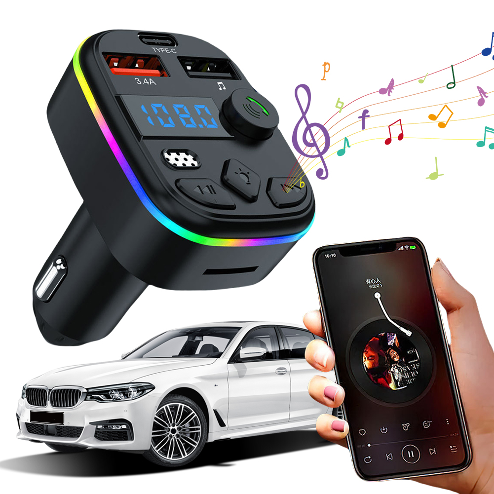 1/3/5PCS Car FM Audio Transmit - Robot Bluetooth Car recension och pris