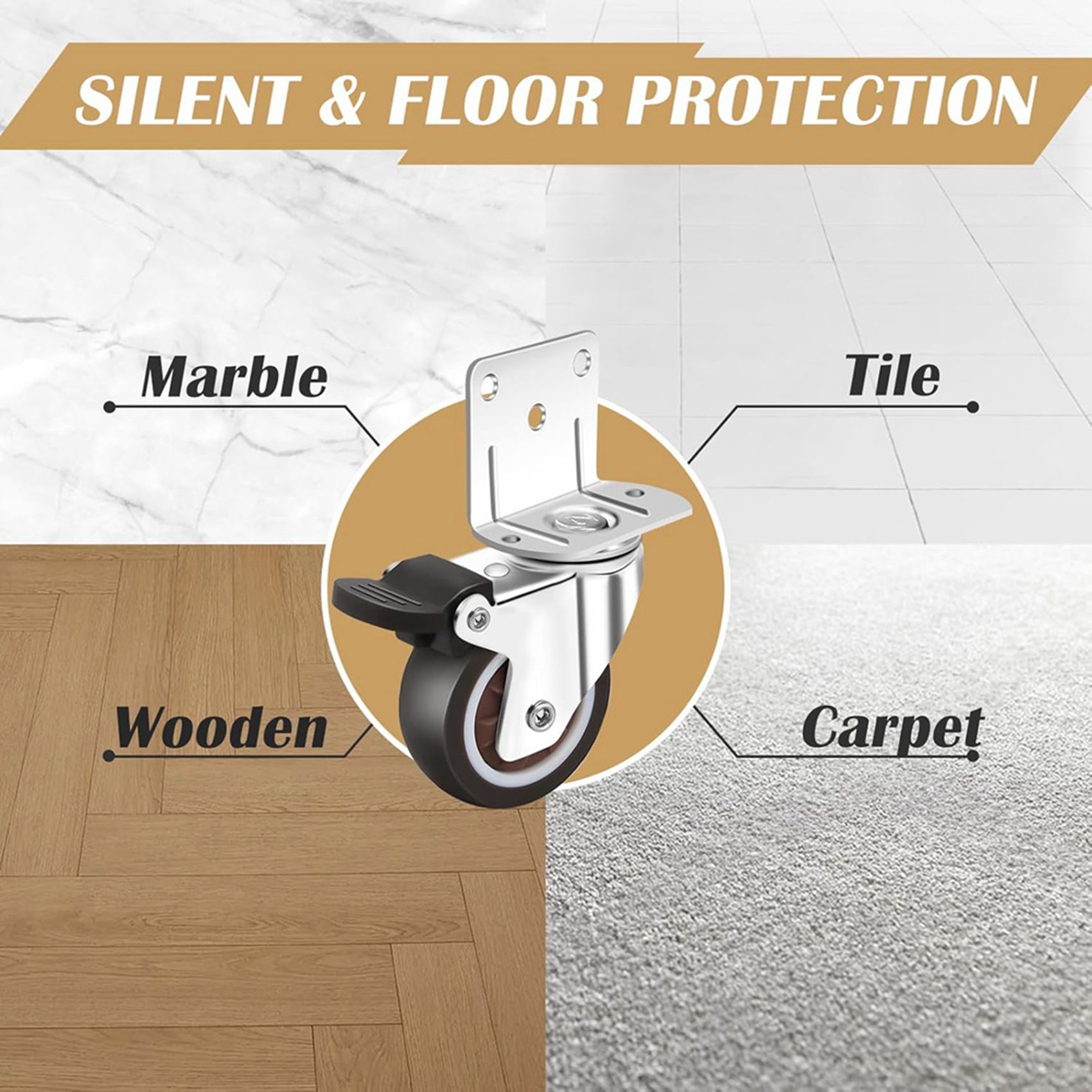 TFORU-Side Mount Casters,Caste - Caster Wheel recension och pris