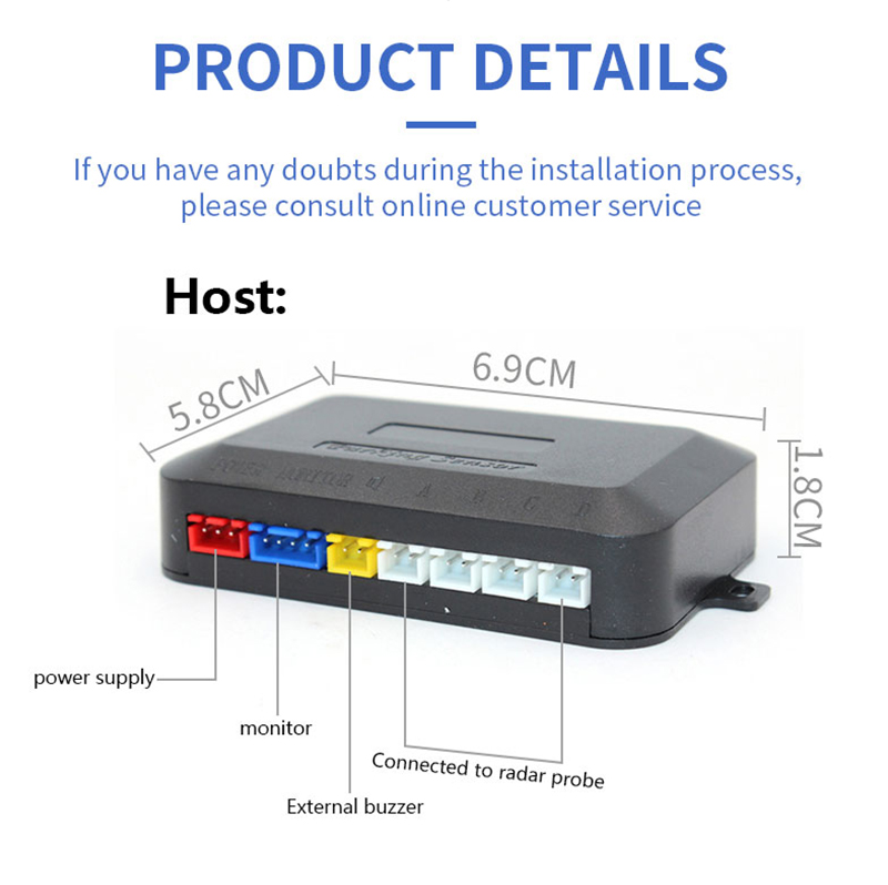 Car LED Digital Screen Parking - Infrared Obstacle Sensor recension och pris