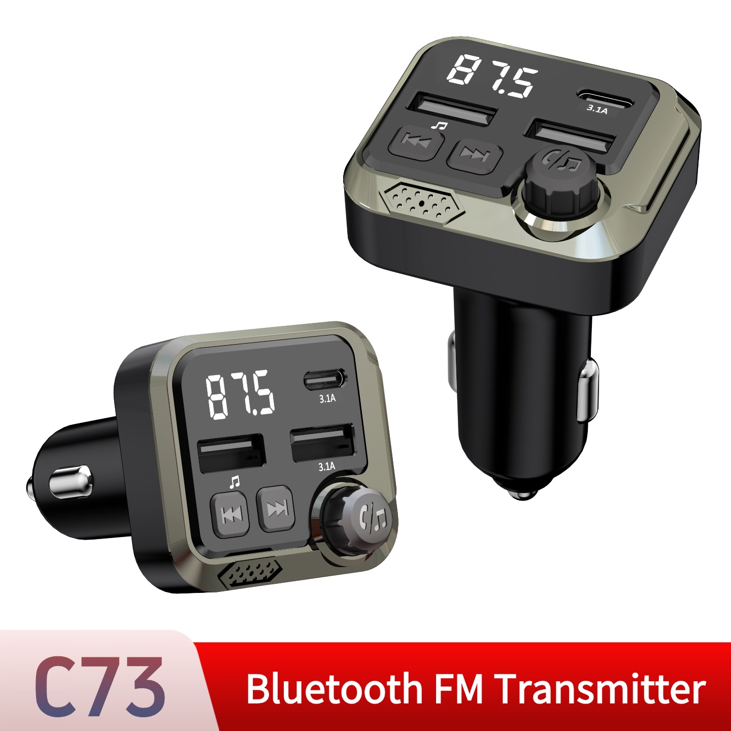 Bluetooth Car FM Transmitter H - Robot Bluetooth Car recension och pris