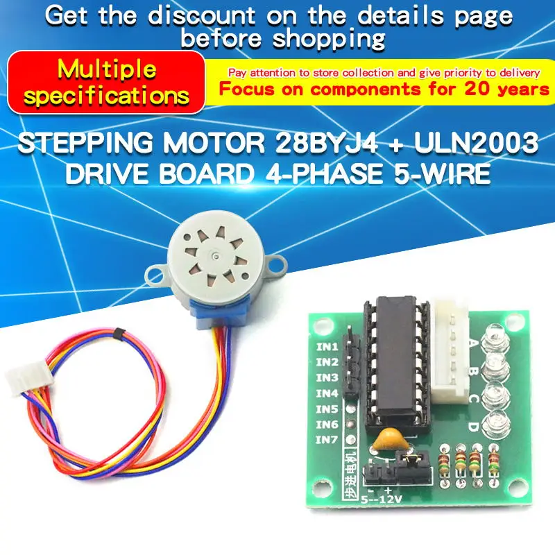 1PCS 28BYJ4 Stepper Motor ULN2 - Uln2003 Driver recension och pris