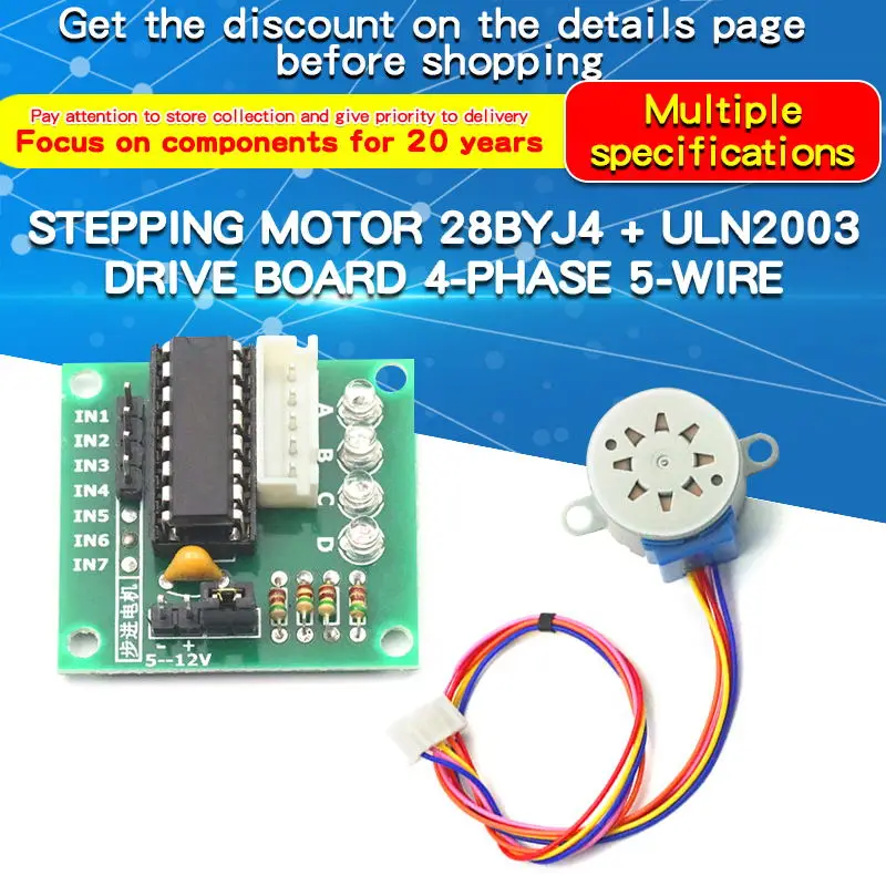 1PCS 28BYJ4 Stepper Motor ULN2 - Uln2003 Driver recension och pris