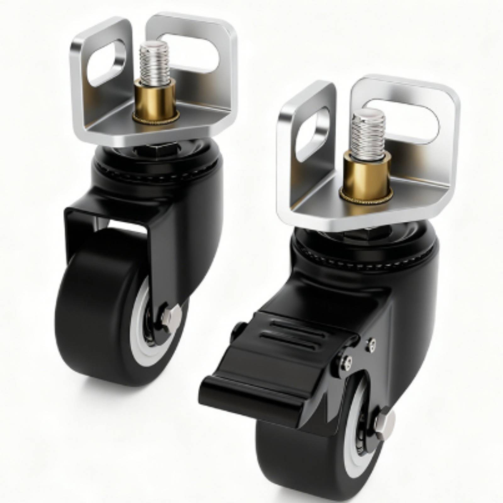 4 Pieces Angle-Steel Caster Fl - Caster Wheel recension och pris
