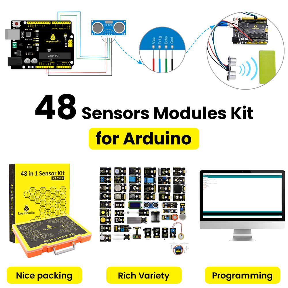 Keyestudio 48 in 1 Sensor Star - Microbit Robot recension och pris