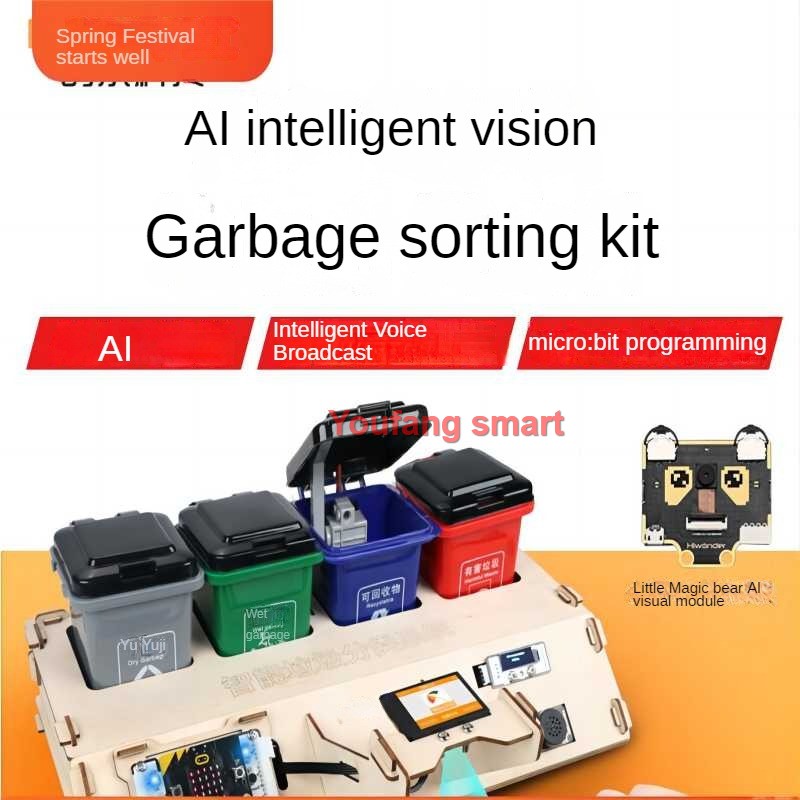 Waste Sorting Robot Kit AI Vis - Microbit Robot recension och pris