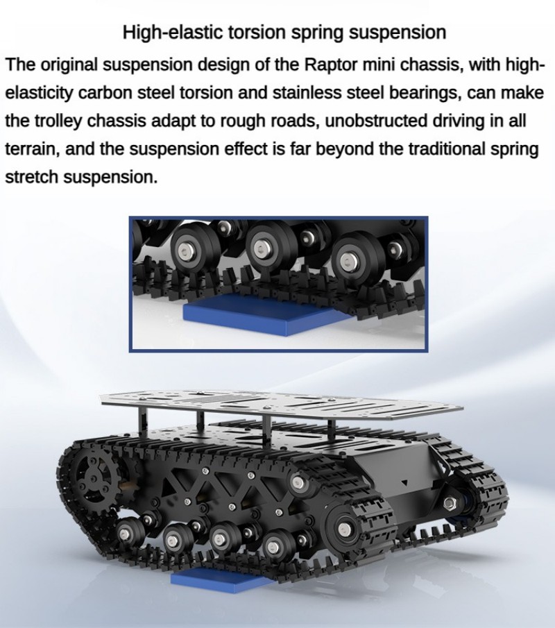 RC Tank 10KG Load Strong Shock - Tracked Robot Chassis recension och pris